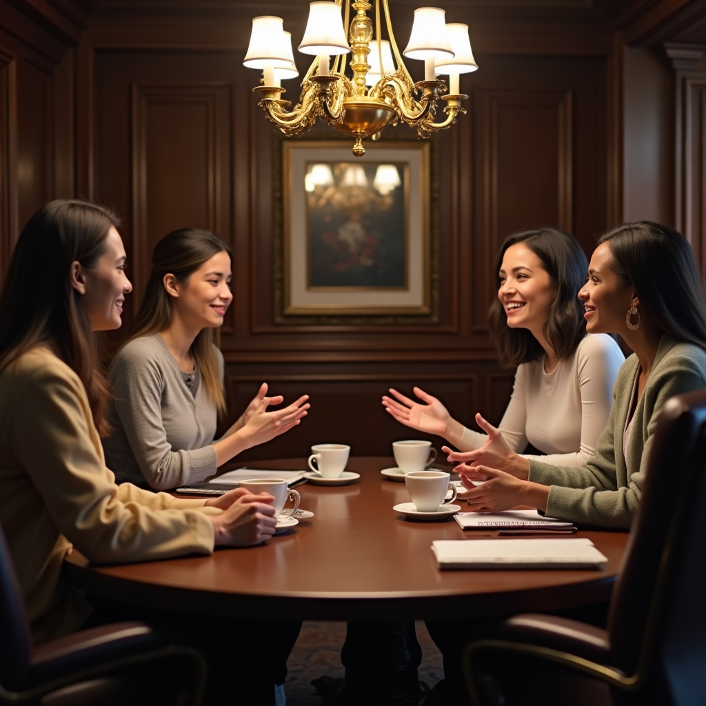 Discuție de grup despre consum